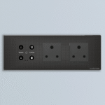 Topaz 1 Dimmer + 1 Curtain + 2 Socket + Master